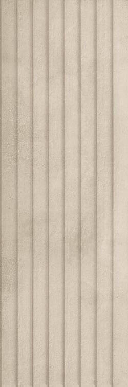 Настенная плитка Ragno Terracruda R693 Sabbia Strruttura Verso 3D rettificato, 40x120, под бетон, бежевая, фактурная