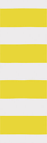 Настенная плитка Vives Inuit Asaro Lima, 25x75, под обои, жёлтая, глянцевая