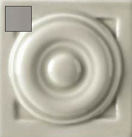 Вставка Ceramica Grazia New Classic Urbe Tozz Tortora, 6x6, под обои, серая, глянцевая