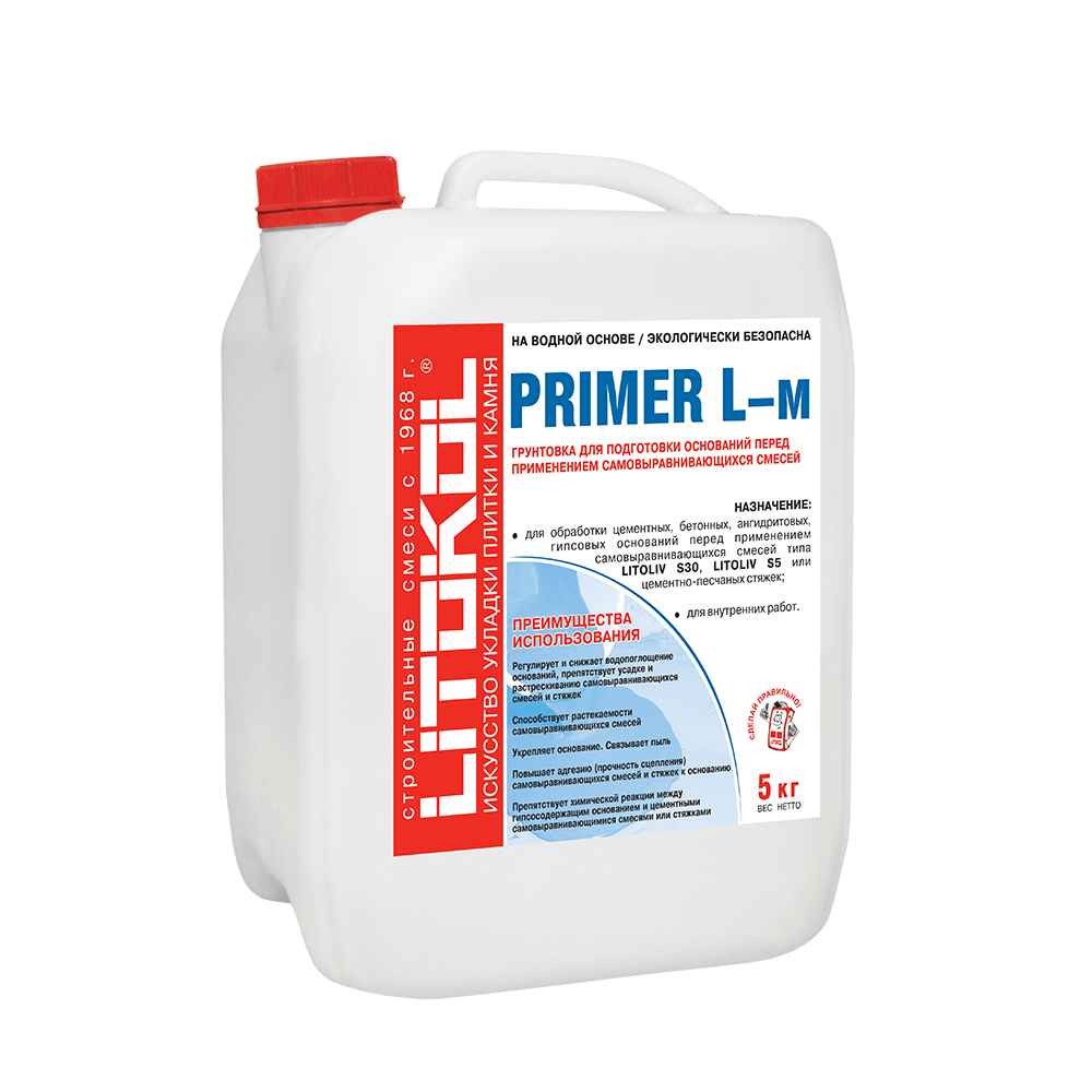 Грунтовка Litokol Primer L-m 5 кг