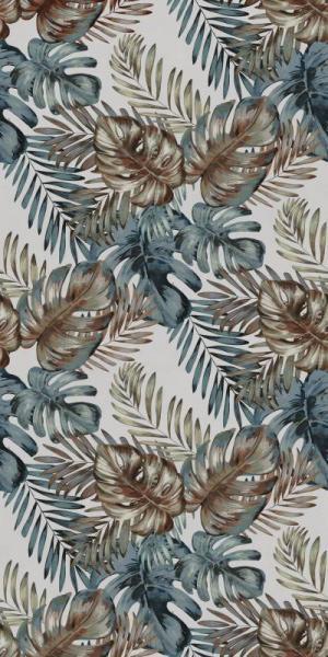 Керамогранит Ragno Decora Palm, 60x120, флора, белый, матовый