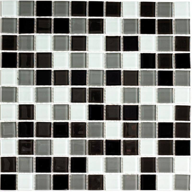 Мозаика Bonaparte Mosaics Carbon Mix, 30x30, моноколор, мультиколор, глянцевая