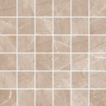 Мозаика Керамин Канон 3 Ковёр, 30x30, под камень, бежевая, матовая