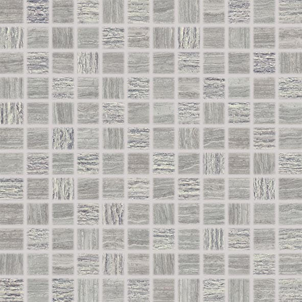 Мозаика Rako Senso WDM02228, 30x30, геометрия, серая, матово-глянцевая