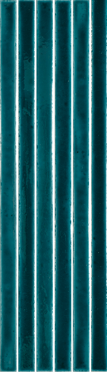 Мозаика Amadis Fine Tiles Long Stick Sapphire Crackle, 13x45, кракелюр, синяя, глянцевая