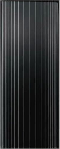 Декор CeDam Lustri Dec Righe Nero Lucide, 20x50, под обои, серый, глянцевый