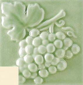 Декор Ceramica Grazia Listelli Uva Panna, 6.5x6.5, кухонная тематика, бежевый, глянцевый