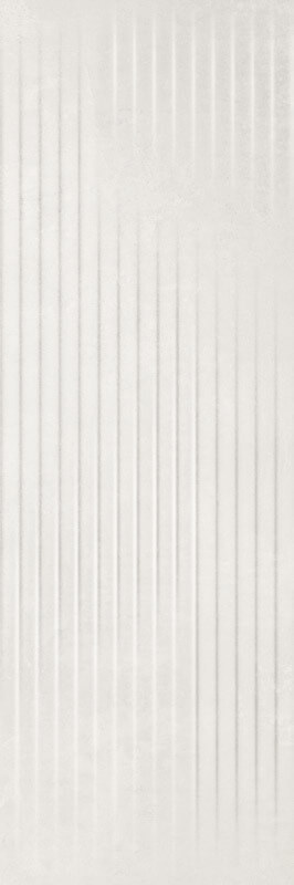 Настенная плитка Paradyz Cold Princess Grey, 39.8x119.8, моноколор, белая, фактурная