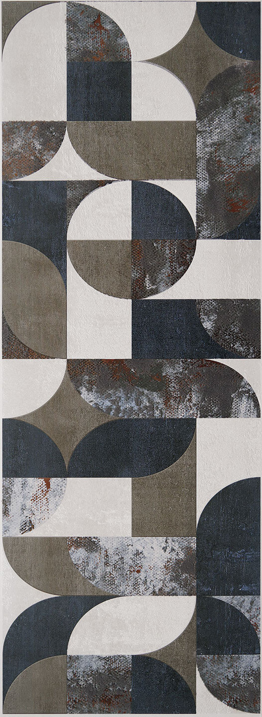 Декор Tubadzin Grunge Taupe, 32.8x89.8, под бетон, коричневый, глянцевый