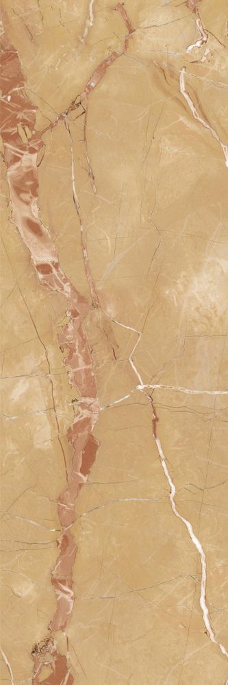 Настенная плитка Armonia by Kerasol Benidorm Dorado Rectificado, 25x75, под мрамор, коричневая, глянцевая