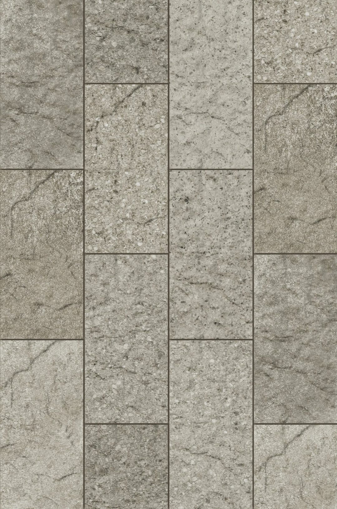 Керамогранит Cerrad Saltstone Grys, 14.8x30, под камень, серый, матовый