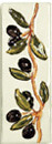 Бордюр Tonalite Provenzale Listello Olive Champagne, 5x15, флора, мультиколор, глянцевый