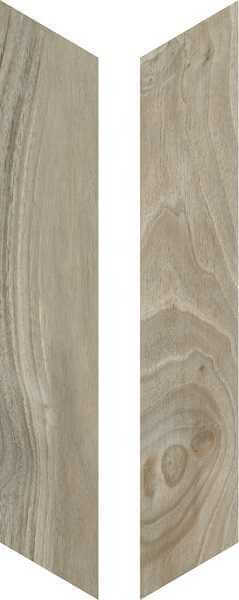 Керамогранит RHS-Rondine Woodie Green Chevron, 7.5x45, под дерево, серый, матовый