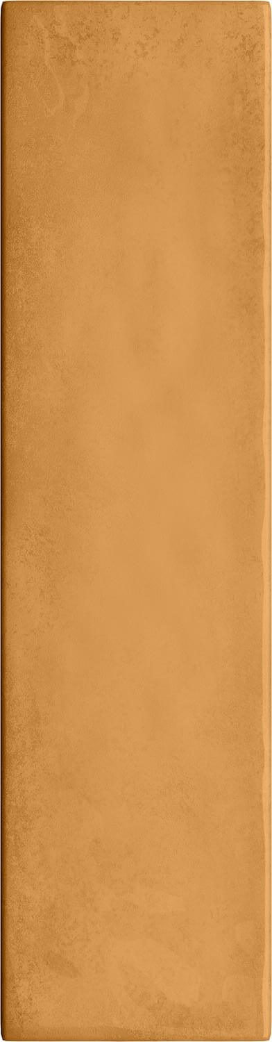 Настенная плитка Tubadzin Masovia Senape A Gloss Str, 7.8x29.8, под майолику, оранжевая, глянцевая