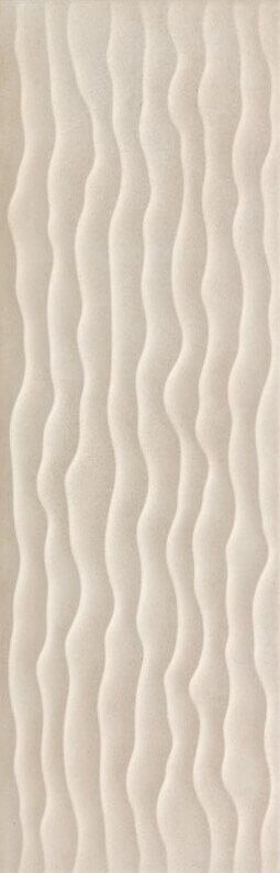 Настенная плитка Ragno Rewind Corda Strutturato R4WX, 25x76, под бетон, бежевая, матовая