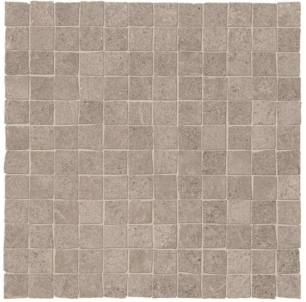 Мозаика ABK Unika Mos Opus Mini Grey, 30x30, под камень, бежевая, матовая