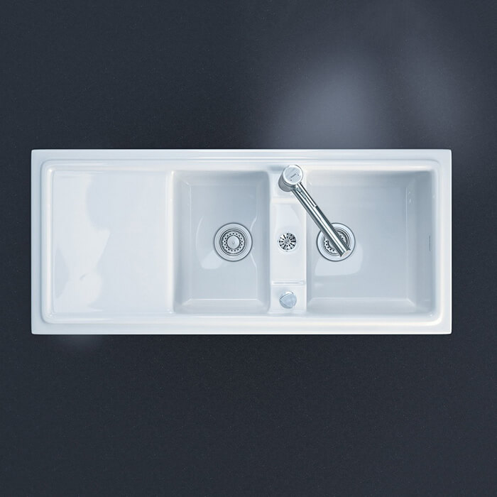 Кухонная мойка Duravit Cassia 7513110000, цвет белый-2
