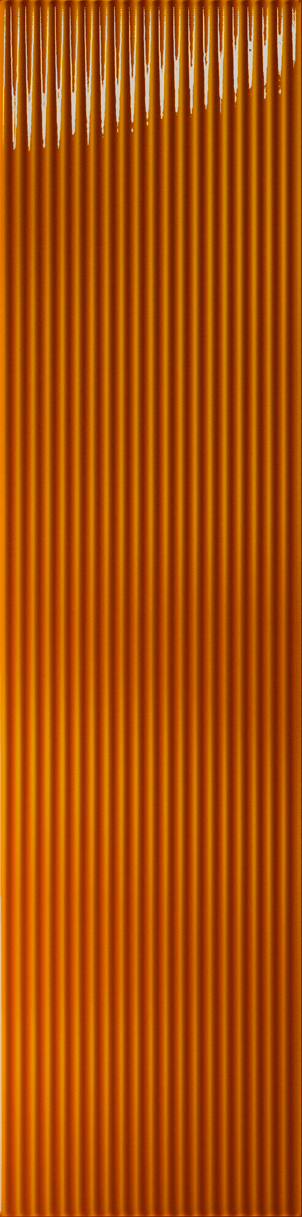 Настенная плитка Amadis Fine Tiles Stripes Caramelo Crackle, 6.5x26.1, кракелюр, оранжевая, глянцевая