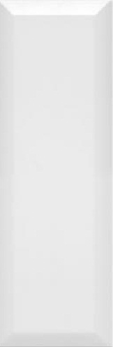 Настенная плитка Monopole Ceramica Fresh Brillo Bisel Blanco, 10x30, метро/кабанчик, белая, глянцевая