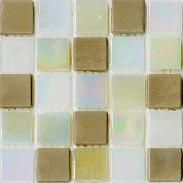 Мозаика Jnj Mosaic СК 4311 Olive, 29.5x29.5, под оникс, бежевая, глянцевая