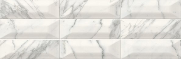 Настенная плитка Sant'Agostino Inspire Cult Statuorio, 25x75, геометрия, бежевая, глянцевая