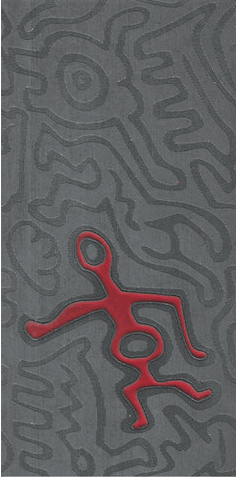 Декор Settecento The Wall Decoro Shapes A Black, 23.7x47.8, под обои, чёрный, матовый