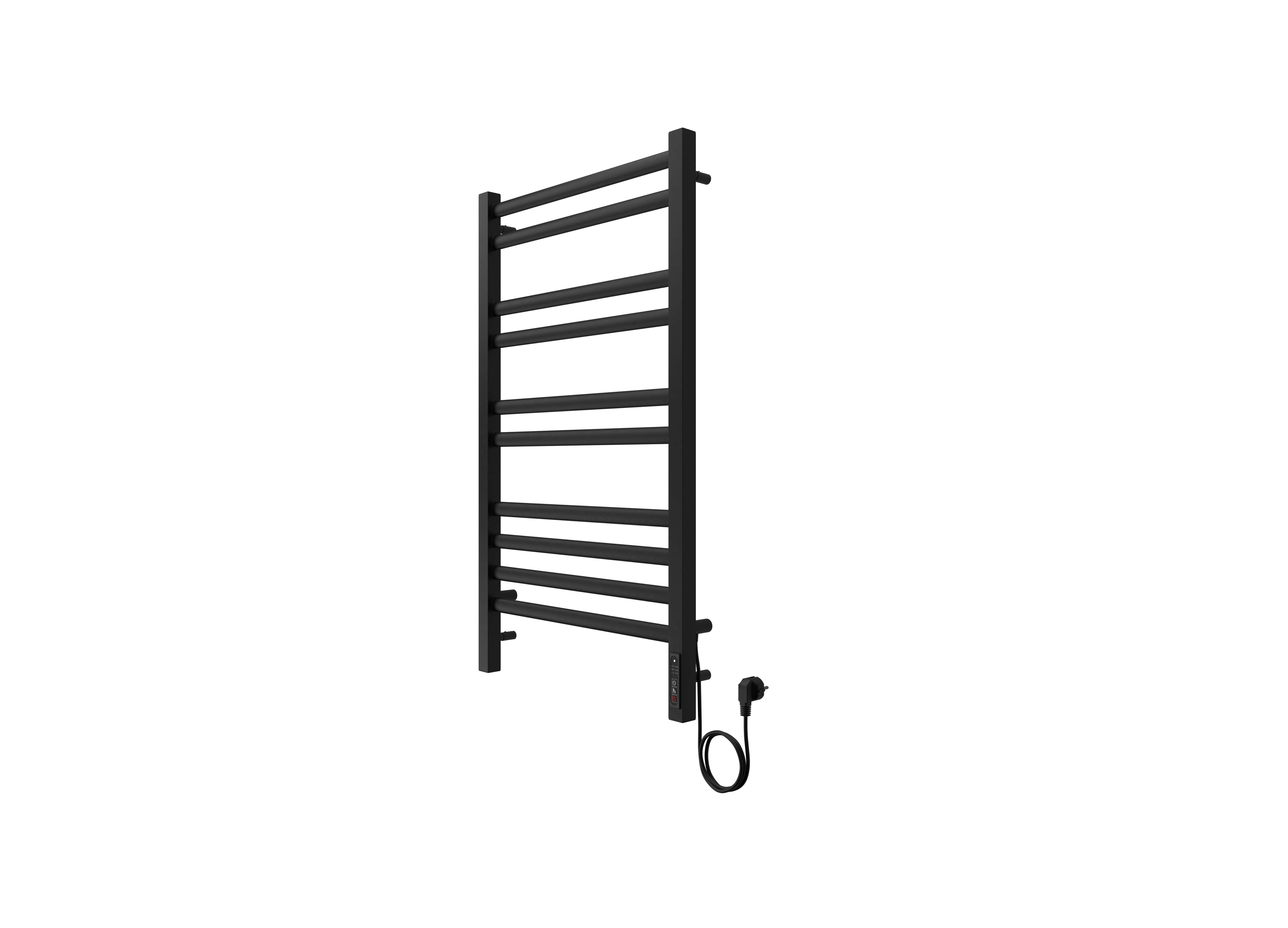 Полотенцесушитель электрические Aquatek Поларис AQ EL KO1090BL, 50x90 см, чёрный