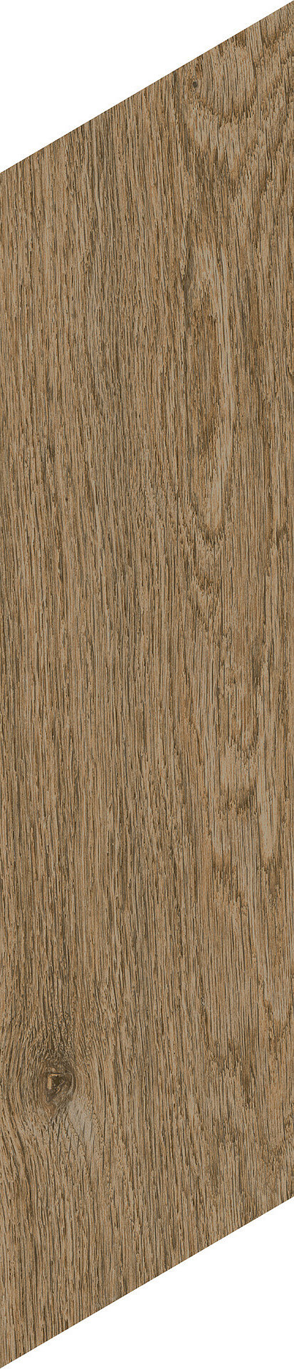 Керамогранит Ragno Ossimori Marrone Chevron, 11x54, под дерево, коричневый, матовый