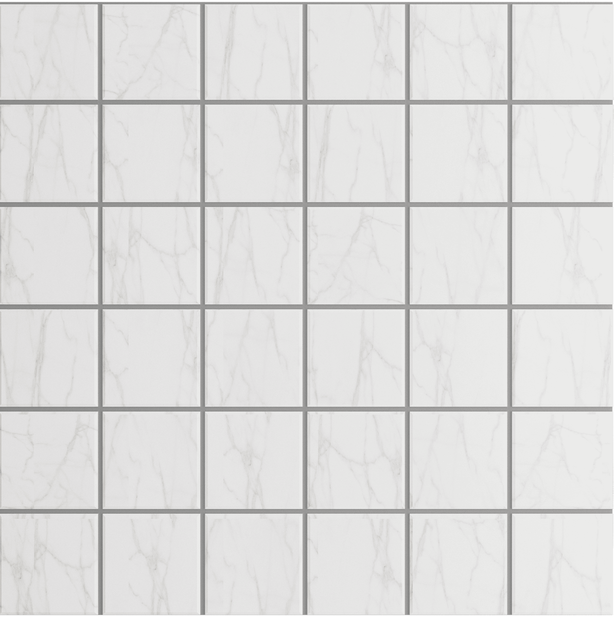 Мозаика Ametis by Estima Supreme Gold SM02  Неполир./Полир., 30x30, под мрамор, белая, матово-глянцевая