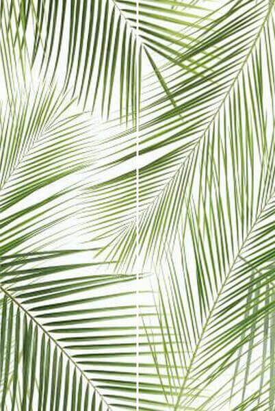 Панно Ceramika Konskie Brennero Tropic, 50x75, флора, белое, глянцевое