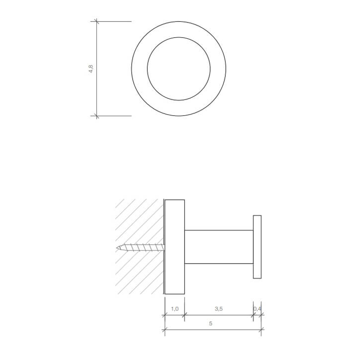 Крючки для ванной Decor Walther Basic 530400-2
