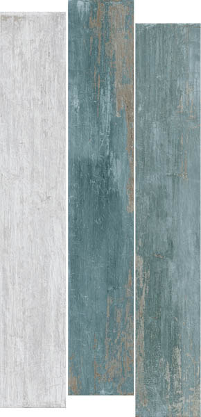 Настенная плитка Naxos Foyer Listone Loch Nat.Ret., 20x120, под цемент, серая, матовая