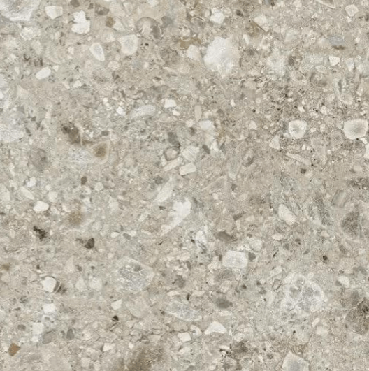 Керамогранит Century Reaction Trace Naturale, 80x80, имитация терраццо, серый, матовый