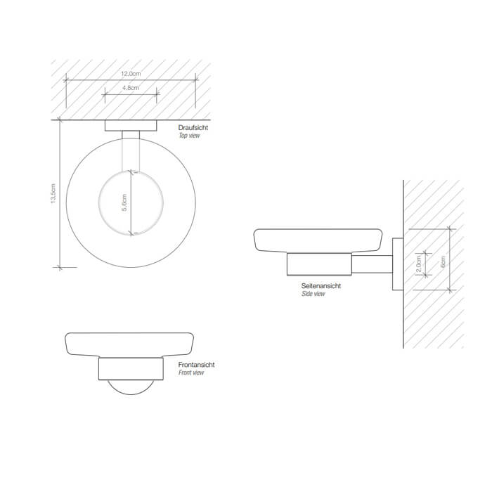 Мыльница Decor Walther Basic 530700-2