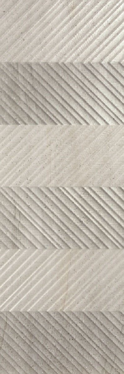 Декор Porcelanite Dos Sakai 9542 Silver Relieve Hiroki, 30x90, под камень, серый, матовый