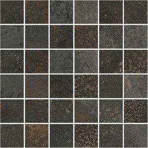 Мозаика Vives Yuri Mosaico Yuri NT Basalto, 30x30, под металл, антрацит, матовая