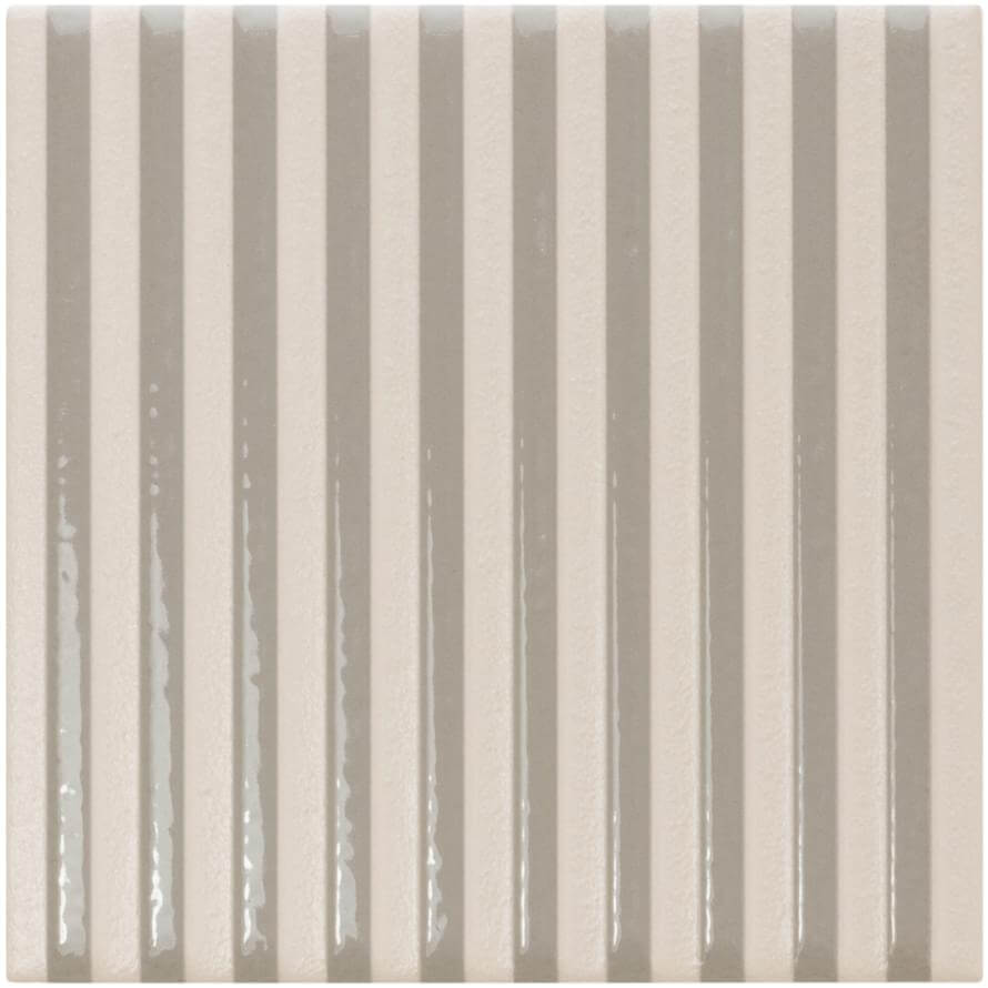 Настенная плитка Wow Twister ER Dove Stone Taupe, 12.5x12.5, геометрия, серая, матово-глянцевая