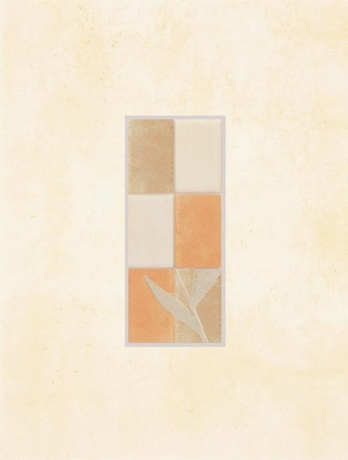 Декор Rako Patina WILKB230, 25x33, с рисунком, бежевый, матовый