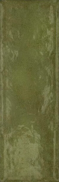 Настенная плитка Valentia Menorca Rev. oliva, 20x60, моноколор, зелёная, глянцевая