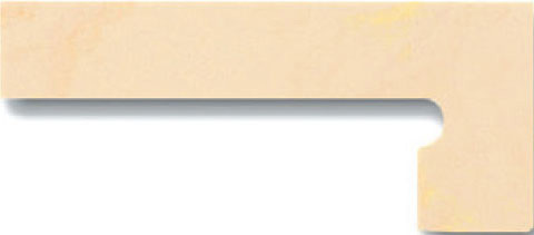 Спецэлемент Venatto Pulido Zanquin Drch. Beige Maya, 19x42.4, под камень, бежевый, глянцевый