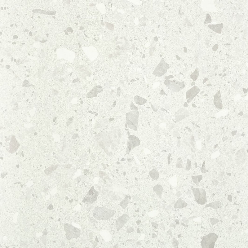 Напольная плитка STiles Ceramic Azzo Ice, 60x60, имитация терраццо, белая, матовая