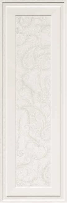 Настенная плитка Ascot New England Bianco Boiserie Sarah, 33.3x100, геометрия, белая, матовая