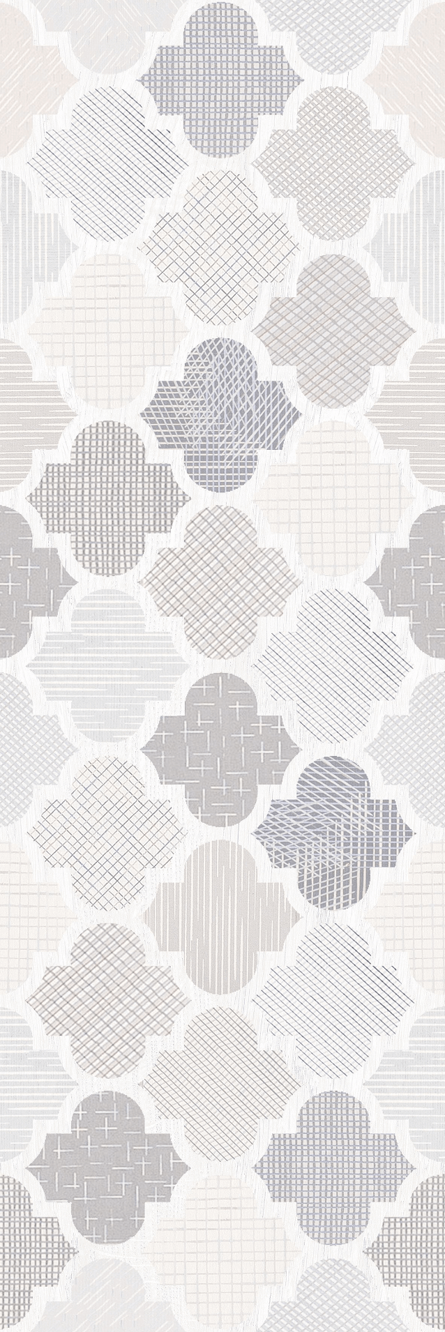 Декор LB-Ceramics Норданвинд Д 3, 20x60, геометрия, серый, матовый