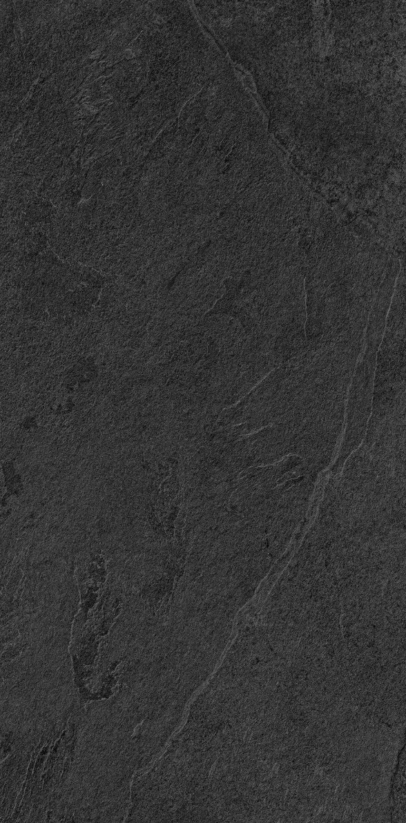 Керамогранит Lea Ceramiche Slimtech Waterfall Dark Flow Nat. Rett, 60x120, под камень, чёрный, матовый