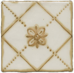 Декор Vives Portillo Arrabal, 13x13, под майолику, белый, глянцевый