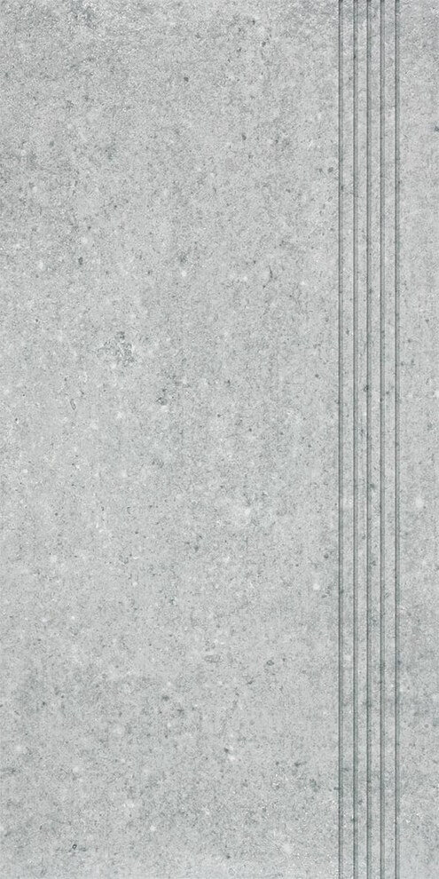 Ступень Rako Cemento DCPSE661, 30x60, под бетон, серая, матовая