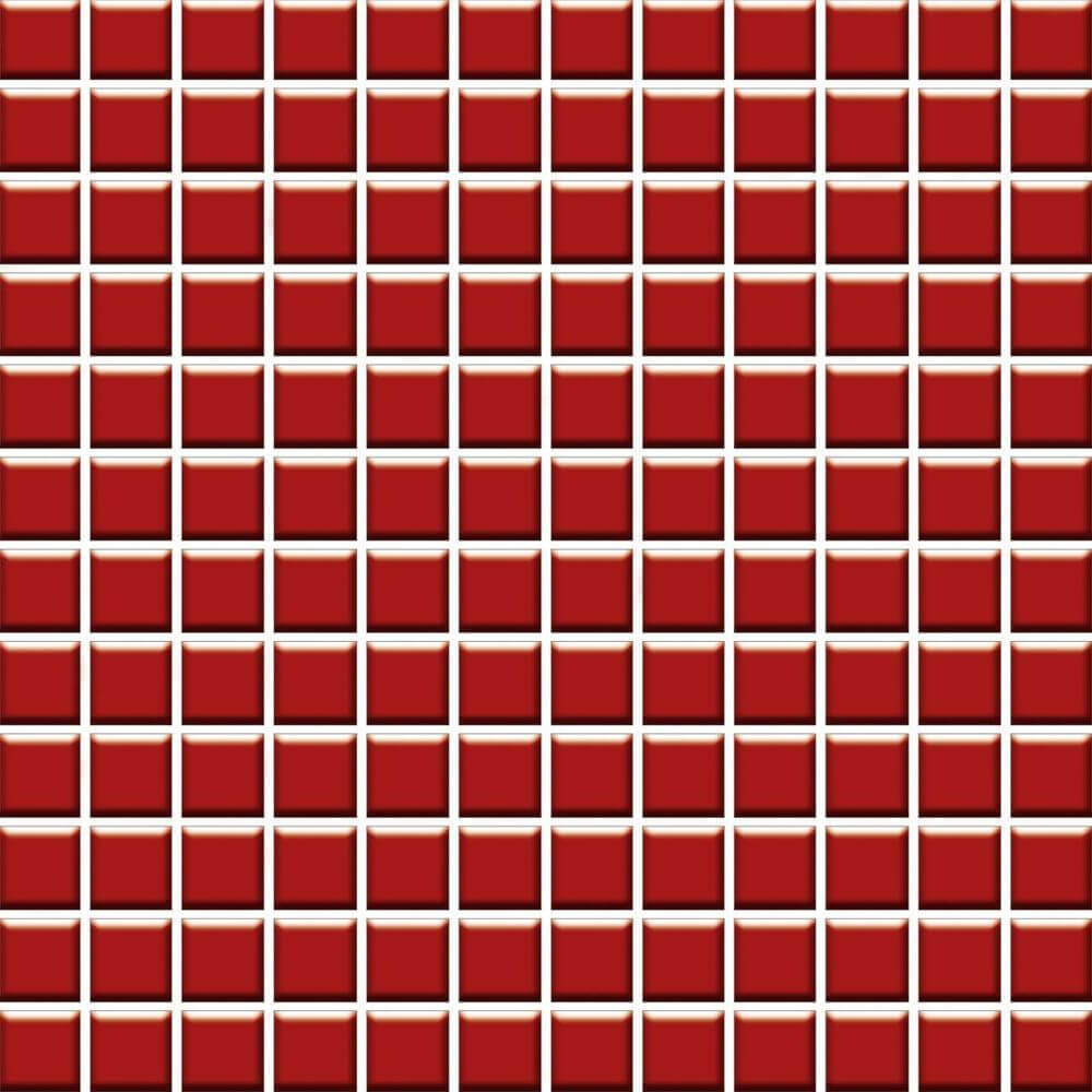 Мозаика Paradyz Altea Rosa Mozaika Prasowana K, 29.8x29.8, моноколор, красная, глянцевая