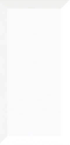 Настенная плитка Fabresa Biselado Blanco, 10x20, метро/кабанчик, белая, глянцевая