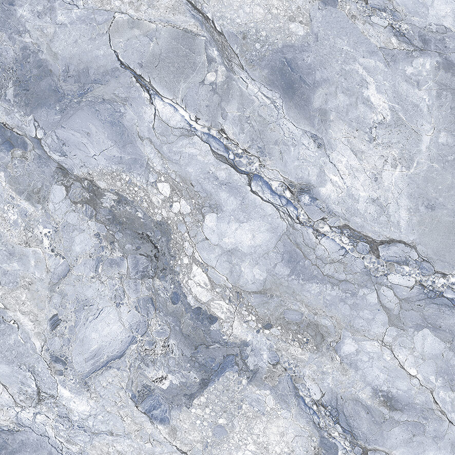 Керамогранит Ceradim Ocean Gorgeous Blue Голубой Полированный, 60x60, под камень, голубой, полированный