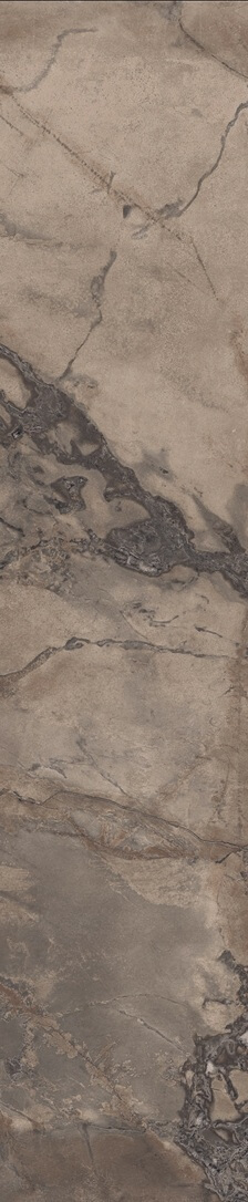 Керамогранит Ariana Ceramica Epoque Brown Nat, 10x60, под мрамор, коричневый, матовый